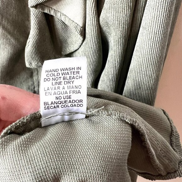 Entro green button up dress women’s‎ size 1X - Picture 5 of 8